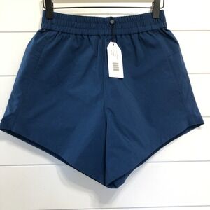 Universal Standard Womens Sunny Swim Shorts Poseidon Size 3XS Blue Elastic Waist